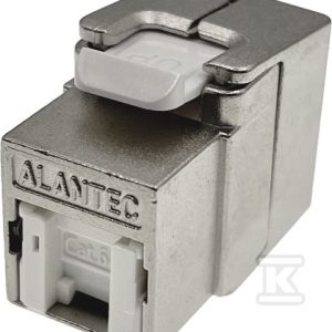 Moduł keystone RJ45 beznarzędziowy STP kat.6A PoE+ ALANTEC Plus – badanie jakości INTERTEK (USA) – PODWYŻSZONE PARAMETRY TRANSMISYJNE MB005-1 Moduł keystone RJ45 beznarzędziowy STP kat.6A PoE+ ALANTEC Plus – badanie jakości INTERTEK (USA) – PODWYŻSZONE PARAMETRY TRANSMISYJNE MB005-1