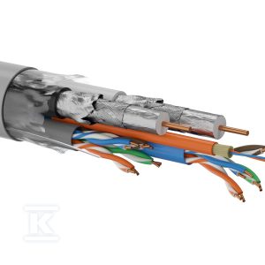 Multi-kabel Q-LANTEC Multimedia 2 x U/UTP kat.6 + 2 x RG6 1.13 + 2 x FO G657A1, LSOH Dca, szary 500m KML5002 Multi-kabel Q-LANTEC Multimedia 2 x U/UTP kat.6 + 2 x RG6 1.13 + 2 x FO G657A1, LSOH Dca, szary 500m KML5002