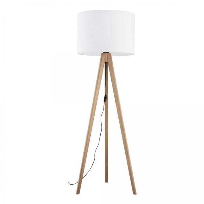 Lampa podłogowa na trójnogu z białym abażurem GRAND 16006 TK Lighting