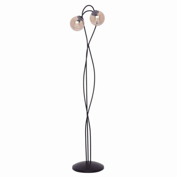 Lampa podłogowa FLORO z dwoma szklanym kloszami K‑5129 Kaja Lighting