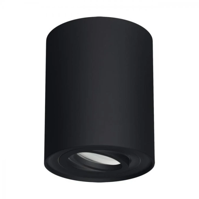 Lampa plafon tuba reflektor HARY C czarny natynkowa GU10 03713 STRUHM