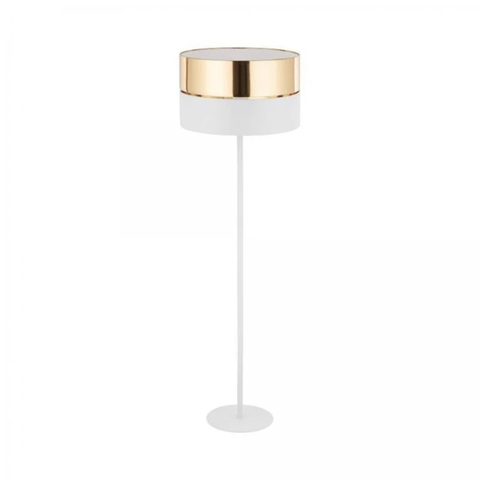 Lampa podłogowa HILTON WHITE/GOLD 1 PŁ 5074 TK Lighting