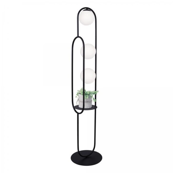 Lampa podłogowa dekoracyjna z półką z serii FINESTRA K‑4963 Kaja Lighting