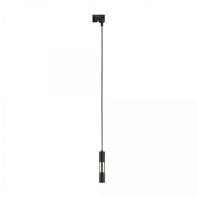 Lampa reflektor na szynę TRACER 1 obwodowy Czarny / złoty 4929 TK Lighting