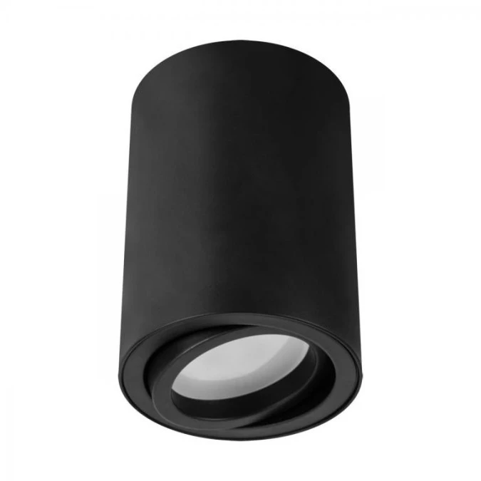 Lampa plafon oprawa sufitowa natynkowa tuba BEMOL DWL GU10 czarny 03533 STRUHM