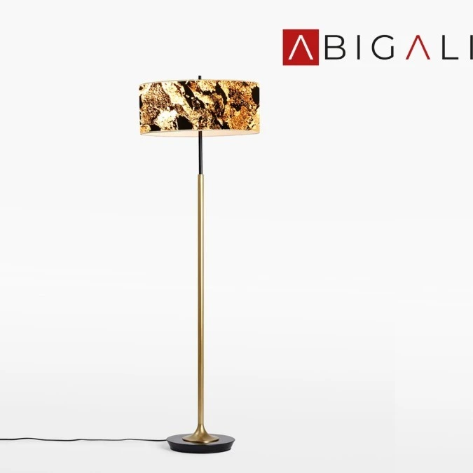 Lampa podłogowa 6629 Marble Stone 601B 38 x 153 cm, ABIGALI‑MFLR‑6629‑601B