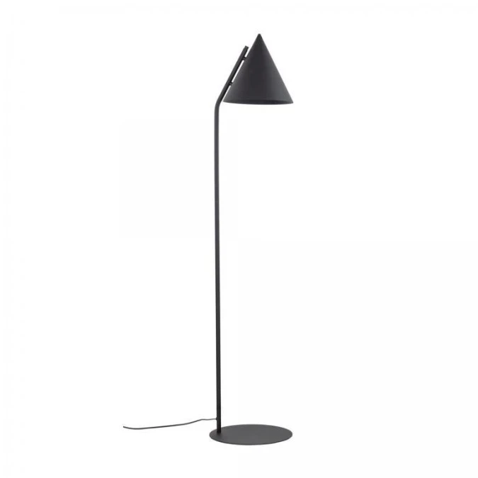 Lampa podłogowa nowoczesna z kloszem‑stożkiem CONO na E27 czarna 16010 TK Lighting