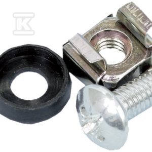 Element mocujący (śruba+koszyczek+podkładka) M6 ALANTEC