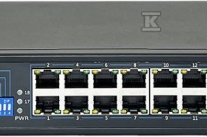 Niezarządzalny przełącznik (switch) 18xRJ45 – 16 portów RJ45 PoE+ 100Mb/s + 2 porty RJ45 Uplink 1Gb/s (budżet mocy 150W) AVIZIO AV-SU16MP2G Niezarządzalny przełącznik (switch) 18xRJ45 – 16 portów RJ45 PoE+ 100Mb/s + 2 porty RJ45 Uplink 1Gb/s (budżet mocy 150W) AVIZIO AV-SU16MP2G