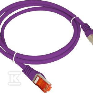 Patchcord ALANTEC kat.6A S/FTP fioletowy 1m LSOH KKS6AFIO1.0 Patchcord ALANTEC kat.6A S/FTP fioletowy 1m LSOH KKS6AFIO1.0