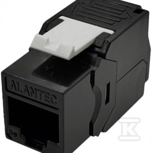 Moduł keystone RJ45 beznarzędziowy UTP kat.5e, SLIM, kolor czarny ALANTEC MB008-BK Moduł keystone RJ45 beznarzędziowy UTP kat.5e, SLIM, kolor czarny ALANTEC MB008-BK
