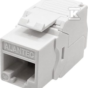 Moduł keystone RJ45 beznarzędziowy UTP kat.5e, SLIM, kolor biały ALANTEC MB008-WE Moduł keystone RJ45 beznarzędziowy UTP kat.5e, SLIM, kolor biały ALANTEC MB008-WE