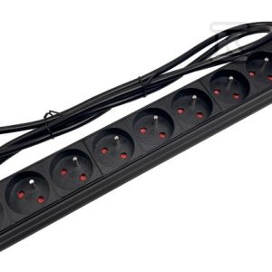 Listwa zasilająca 19″ 230V – 10 gniazd (typu E – CEE 7/5), kabel 1,8m CEE 7/7 ALANTEC PZ019 Listwa zasilająca 19″ 230V – 10 gniazd (typu E – CEE 7/5), kabel 1,8m CEE 7/7 ALANTEC PZ019
