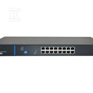 Niezarządzalny przełącznik (switch) 16 portów RJ45 PoE+ 1Gb/s + 2 porty SFP Uplink 1Gb/s (budżet mocy 150W) AVIZIO AV-SU16GP2F Niezarządzalny przełącznik (switch) 16 portów RJ45 PoE+ 1Gb/s + 2 porty SFP Uplink 1Gb/s (budżet mocy 150W) AVIZIO AV-SU16GP2F