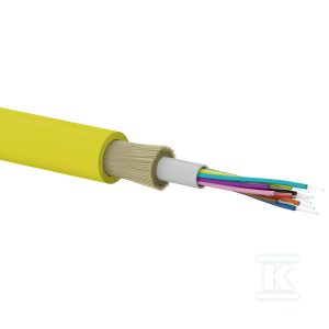 Kabel światłowodowy, OS2 FTTH, SM 4J, Alantec FireHardy, B2ca trudnopalny FOK-U4J-SM-B