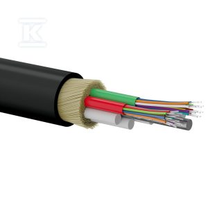 Kabel światłowodowy zewnętrzny wielomodowy OM2 A-DQ(ZN)B2Y MM 24G 50/125 PE ALANTEC FOK-Z24G-MM