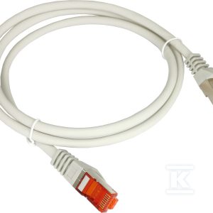 Patchcord S/FTP kat.6A LSOH 0.25m szary ALANTEC KKS6ASZA0.25 Patchcord S/FTP kat.6A LSOH 0.25m szary ALANTEC KKS6ASZA0.25