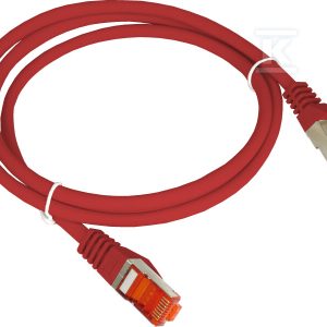 Patchcord F/UTP kat.6 PVC 0.25m czerwony ALANTEC KKS6CZE0.25