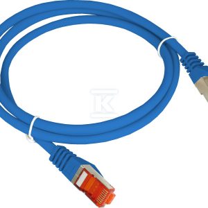 Patchcord F/UTP kat.6 PVC 0.25m niebieski ALANTEC KKS6NIE0.25