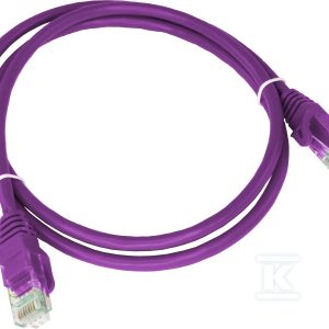 Patchcord ALANTEC kat.6A U/UTP fioletowy 5m LSOH KKU6AFIO5.0