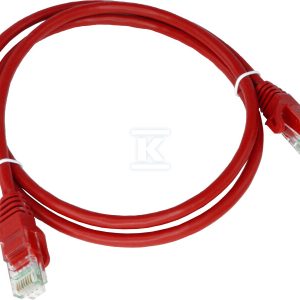 Patchcord U/UTP kat.6 PVC 0.5m czerwony ALANTEC KKU6CZE0.5 Patchcord U/UTP kat.6 PVC 0.5m czerwony ALANTEC KKU6CZE0.5