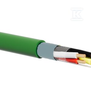 Kabel sterowniczy KNX / BUS EIB, J-2Y(St)H 2x2x0.8, LSOH Dca, 500m, zielony ALANTEC KS-KNX-LS-04080-500D