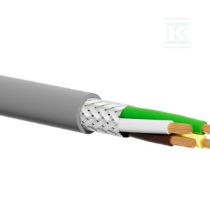 Kabel sterowniczy LiYCY 4×0.75 PVC Eca 500m szary ALANTEC KS-LIYCY-PV-04075-500
