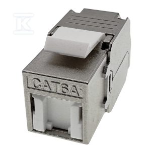 Gniazdo keystone RJ45, beznarzędziowe, ekranowane, kat. 6A, Q-LANTEC MKB-S6A-1 Gniazdo keystone RJ45, beznarzędziowe, ekranowane, kat. 6A, Q-LANTEC MKB-S6A-1