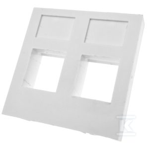 Adapter 45×45 2xRJ45 (płaski) ALANTEC OS024 Adapter 45×45 2xRJ45 (płaski) ALANTEC OS024