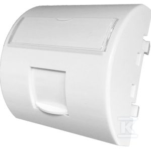 Adapter 45×45 1xRJ45 z klapką przeciwkurzową (wypukły zaokrąglony) ALANTEC OS101 Adapter 45×45 1xRJ45 z klapką przeciwkurzową (wypukły zaokrąglony) ALANTEC OS101