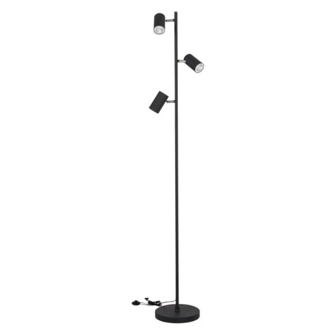 Lampa podłogowa EVALO FL 3xGU10 B‑SR 3x max 10W czarny 35788