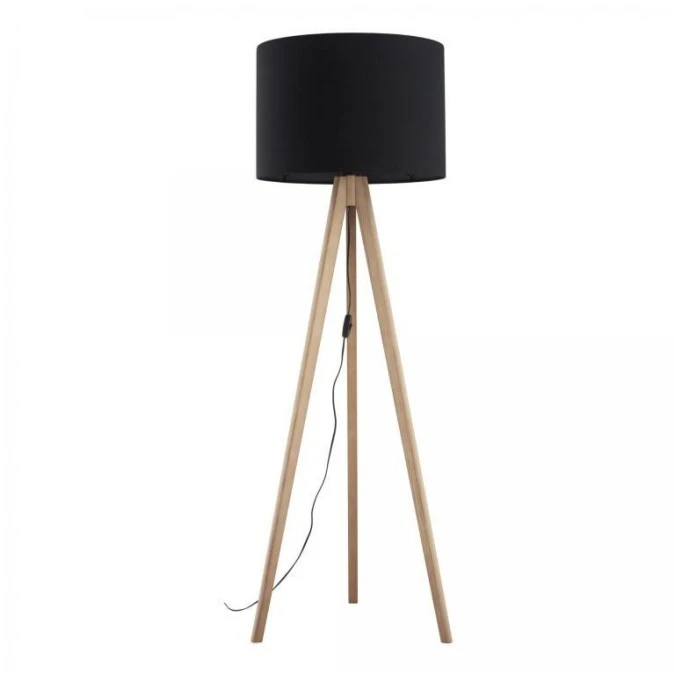 Lampa podłogowa 145cm z czarnym abażurem GRAND 16008 TK Lighting