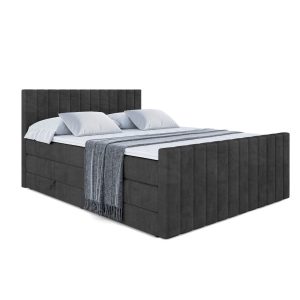 Łóżko kontynentalne z pojemnikiem i materacem H3|H4 EDITA-Z KING 120x200cm 208839 Łóżko kontynentalne z pojemnikiem i materacem H3|H4 EDITA-Z KING 120x200cm 208839