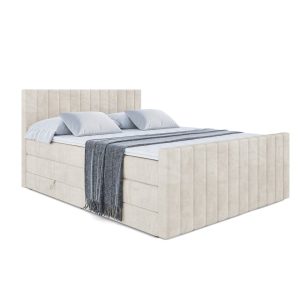 Łóżko kontynentalne z pojemnikiem i materacem H3|H4 EDITA-Z KING 160x200cm 208829 Łóżko kontynentalne z pojemnikiem i materacem H3|H4 EDITA-Z KING 160x200cm 208829