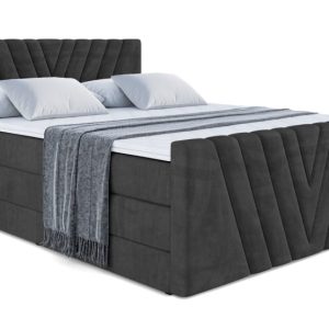 Łóżko kontynentalne z pojemnikiem i materacem H3|H4 ERNINA-Z KING 120x200cm 208765 Łóżko kontynentalne z pojemnikiem i materacem H3|H4 ERNINA-Z KING 120x200cm 208765