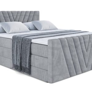 Łóżko kontynentalne z pojemnikiem i materacem H3|H4 ERNINA-Z KING 160x200cm 208734 Łóżko kontynentalne z pojemnikiem i materacem H3|H4 ERNINA-Z KING 160x200cm 208734