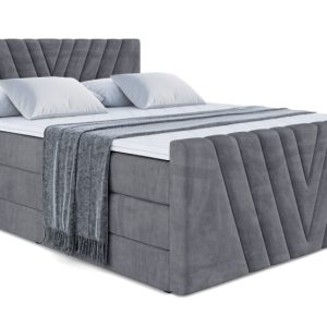 Łóżko kontynentalne z pojemnikiem i materacem H3|H4 ERNINA-Z KING 160x200cm 208870 Łóżko kontynentalne z pojemnikiem i materacem H3|H4 ERNINA-Z KING 160x200cm 208870