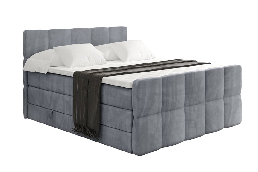 Łóżko kontynentalne z pojemnikiem i materacem H3|H4 LIRO-Z KING 140x200cm 525236