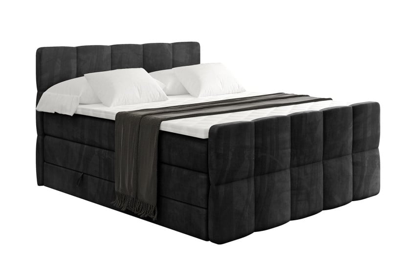 Łóżko kontynentalne z pojemnikiem i materacem H3|H4 LIRO-Z KING 160x200cm 525195