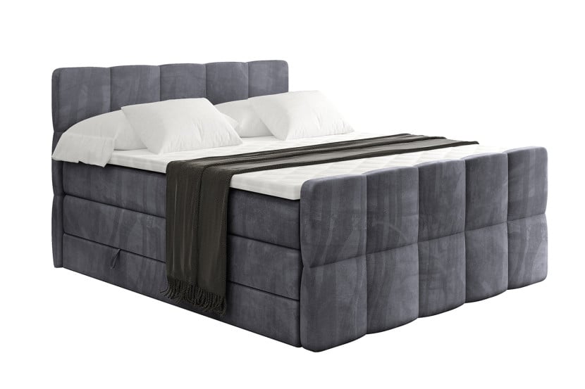 Łóżko kontynentalne z pojemnikiem i materacem H3|H4 LIRO-Z KING 180x200cm 525244