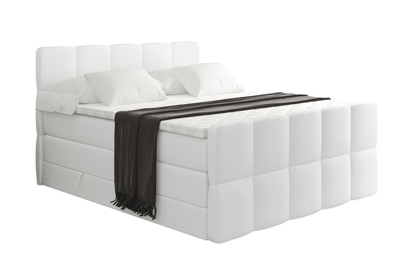 Łóżko kontynentalne z pojemnikiem i materacem H3|H4 LIRO-Z KING 180x200cm 525163