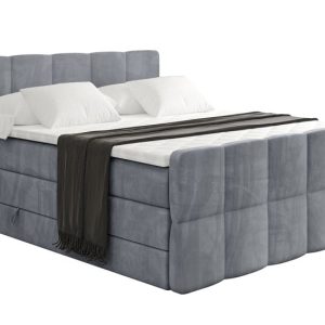 Łóżko kontynentalne z pojemnikiem i materacem H3|H4 LIRO-Z KING 200x200cm 525197 Łóżko kontynentalne z pojemnikiem i materacem H3|H4 LIRO-Z KING 200x200cm 525197