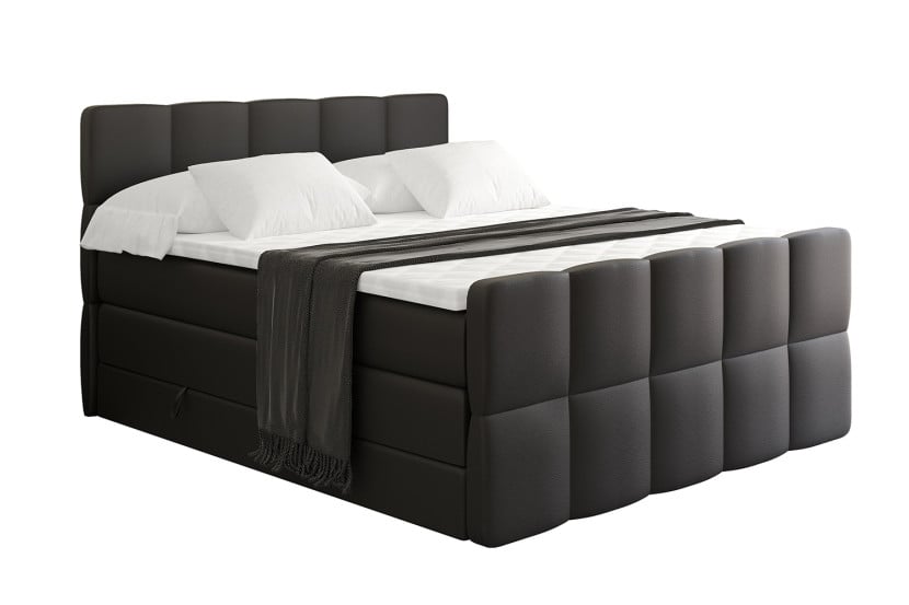 Łóżko kontynentalne z pojemnikiem i materacem H3|H4 LIRO-Z KING 200x200cm 525207