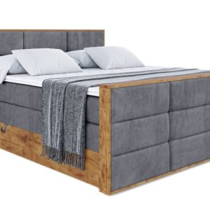Łóżko kontynentalne z pojemnikiem i materacem H3|H4 LOLLI1-Z KING 120x200cm 654574 Łóżko kontynentalne z pojemnikiem i materacem H3|H4 LOLLI1-Z KING 120x200cm 654574