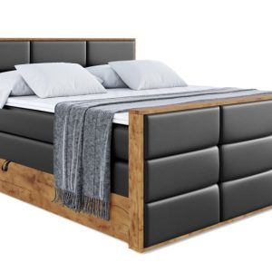 Łóżko kontynentalne z pojemnikiem i materacem H3|H4 LOLLI1-Z KING 140x200cm 654639 Łóżko kontynentalne z pojemnikiem i materacem H3|H4 LOLLI1-Z KING 140x200cm 654639