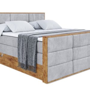 Łóżko kontynentalne z pojemnikiem i materacem H3|H4 LOLLI1-Z KING 140x200cm 654701 Łóżko kontynentalne z pojemnikiem i materacem H3|H4 LOLLI1-Z KING 140x200cm 654701