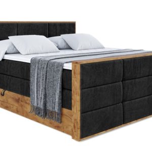 Łóżko kontynentalne z pojemnikiem i materacem H3|H4 LOLLI1-Z KING 140x200cm 654795 Łóżko kontynentalne z pojemnikiem i materacem H3|H4 LOLLI1-Z KING 140x200cm 654795
