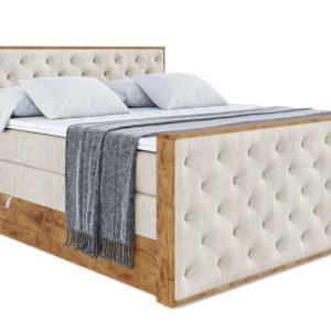 Łóżko kontynentalne z pojemnikiem i materacem H3|H4 LOLLI3-Z KING 160x200cm 654867 Łóżko kontynentalne z pojemnikiem i materacem H3|H4 LOLLI3-Z KING 160x200cm 654867