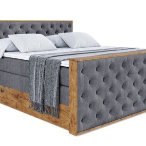 Łóżko kontynentalne z pojemnikiem i materacem H3|H4 LOLLI3-Z KING 180x200cm 654670 Łóżko kontynentalne z pojemnikiem i materacem H3|H4 LOLLI3-Z KING 180x200cm 654670