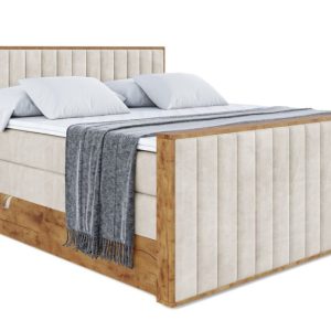 Łóżko kontynentalne z pojemnikiem i materacem H3|H4 LOLLI4-Z KING 200x200cm 654854 Łóżko kontynentalne z pojemnikiem i materacem H3|H4 LOLLI4-Z KING 200x200cm 654854
